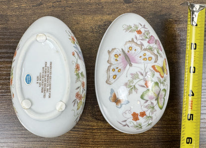 Vintage Avon “Butterfly Fantasy” Egg Shape Trinket Box