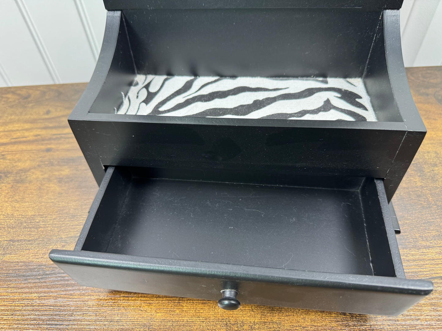 Zebra Print Jewelry Holder Vanity