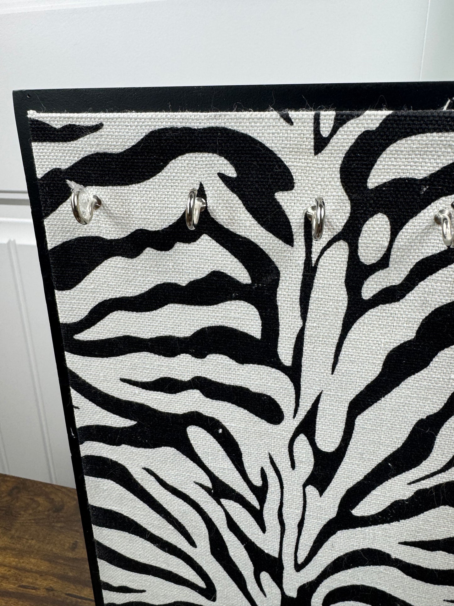 Zebra Print Jewelry Holder Vanity