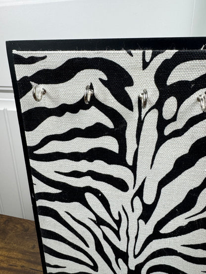 Zebra Print Jewelry Holder Vanity