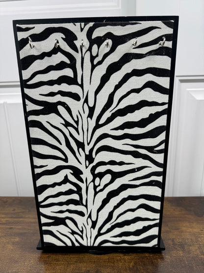 Zebra Print Jewelry Holder Vanity