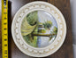 10.5” LA MIEUX CHINA PLATE, HAND PAINTED, 24 KARAT GOLD PLATED