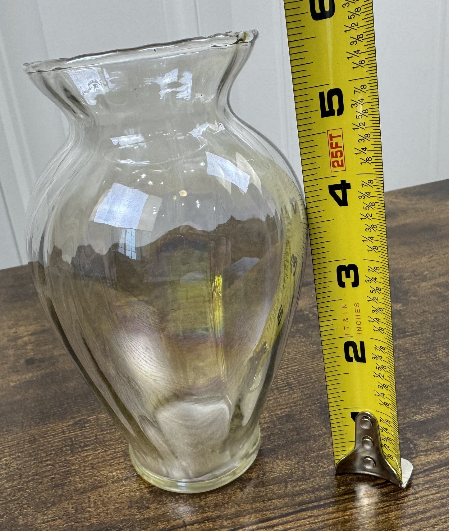 Vintage Handblown Iridescent Glass Vase