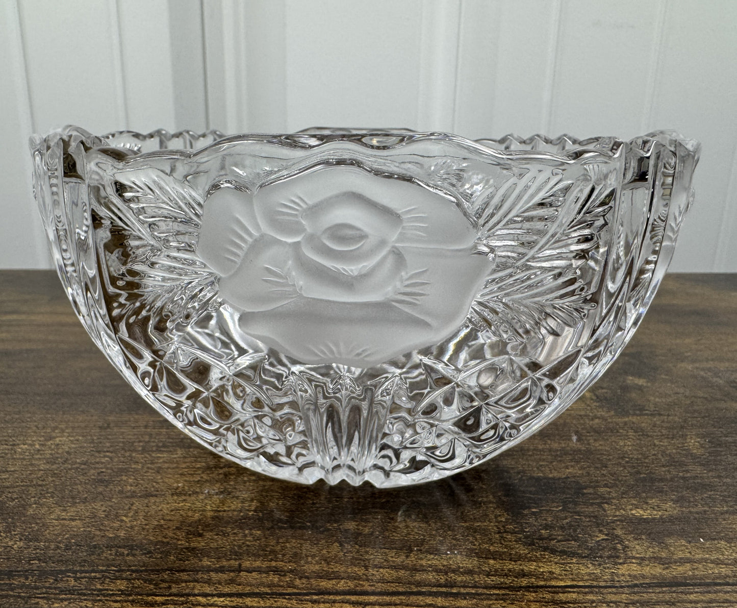 Vintage Anna Hutte German Crystal Bowl