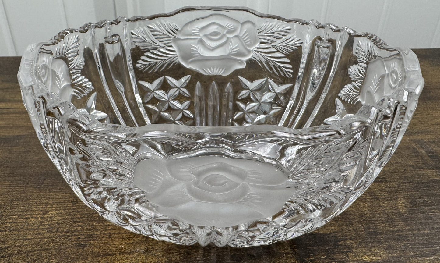 Vintage Anna Hutte German Crystal Bowl