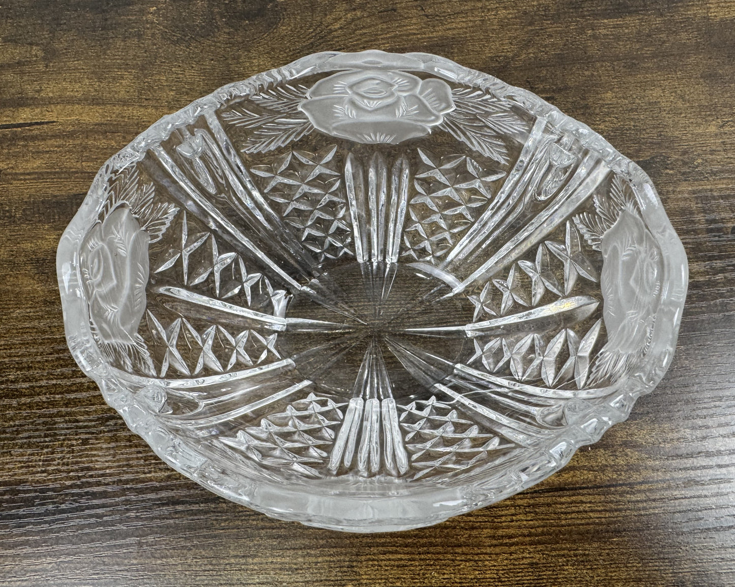 Vintage Anna Hutte German Crystal Bowl