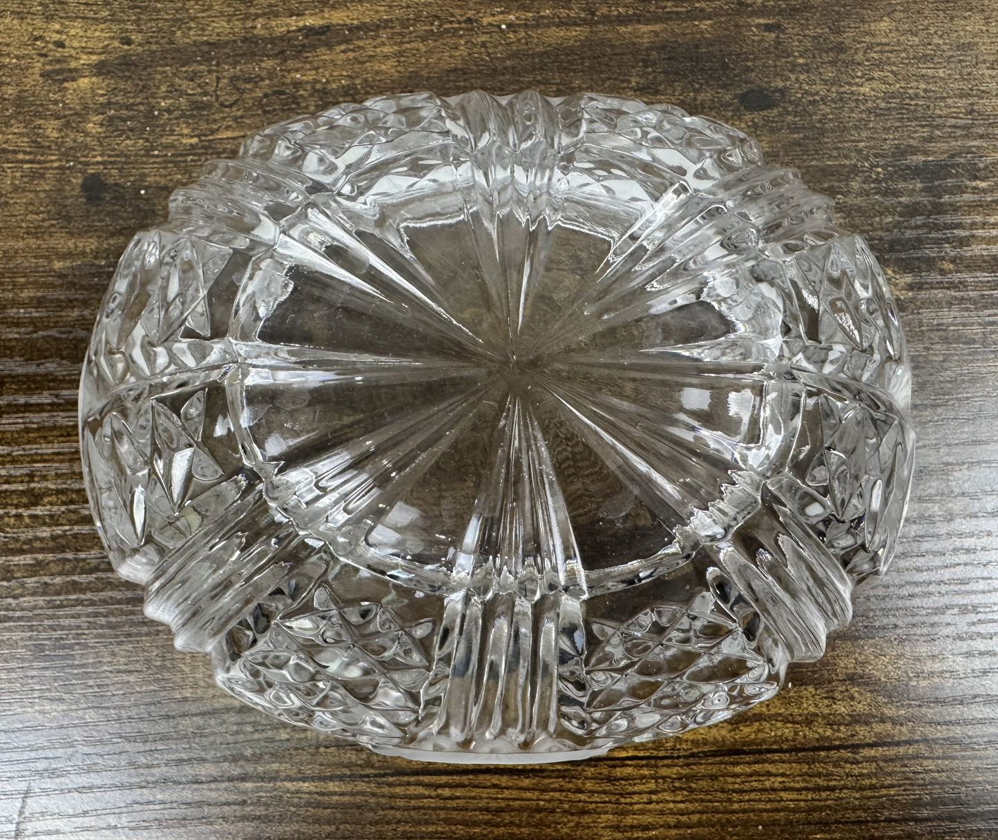 Vintage Anna Hutte German Crystal Bowl